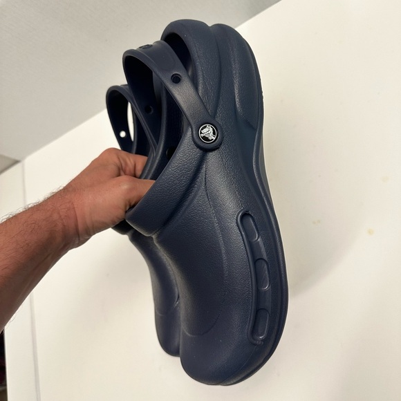 Crocs Men's Bistro Slip Resistant Work Clog in Blue-Navy Size 12 - Picture 6 of 13